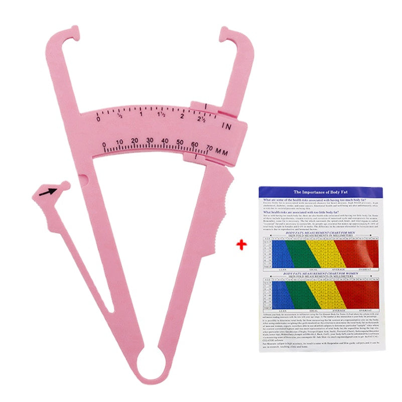 Handheld Body Fat Caliper - BMI Measurement Device with 0-70MM Testing Range