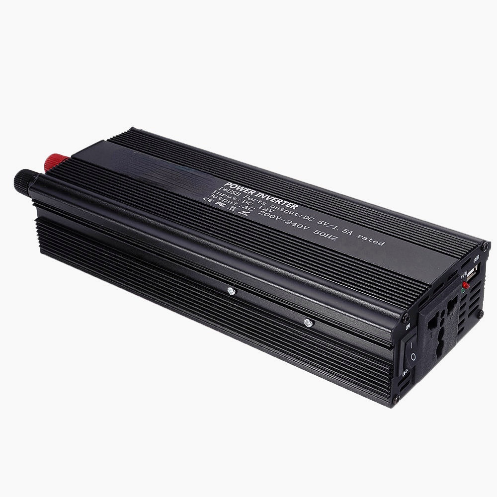 2000W Peak Car Power Inverter DC 12/24V to AC 110/220V Modified Sine Wave Converter with USB Port