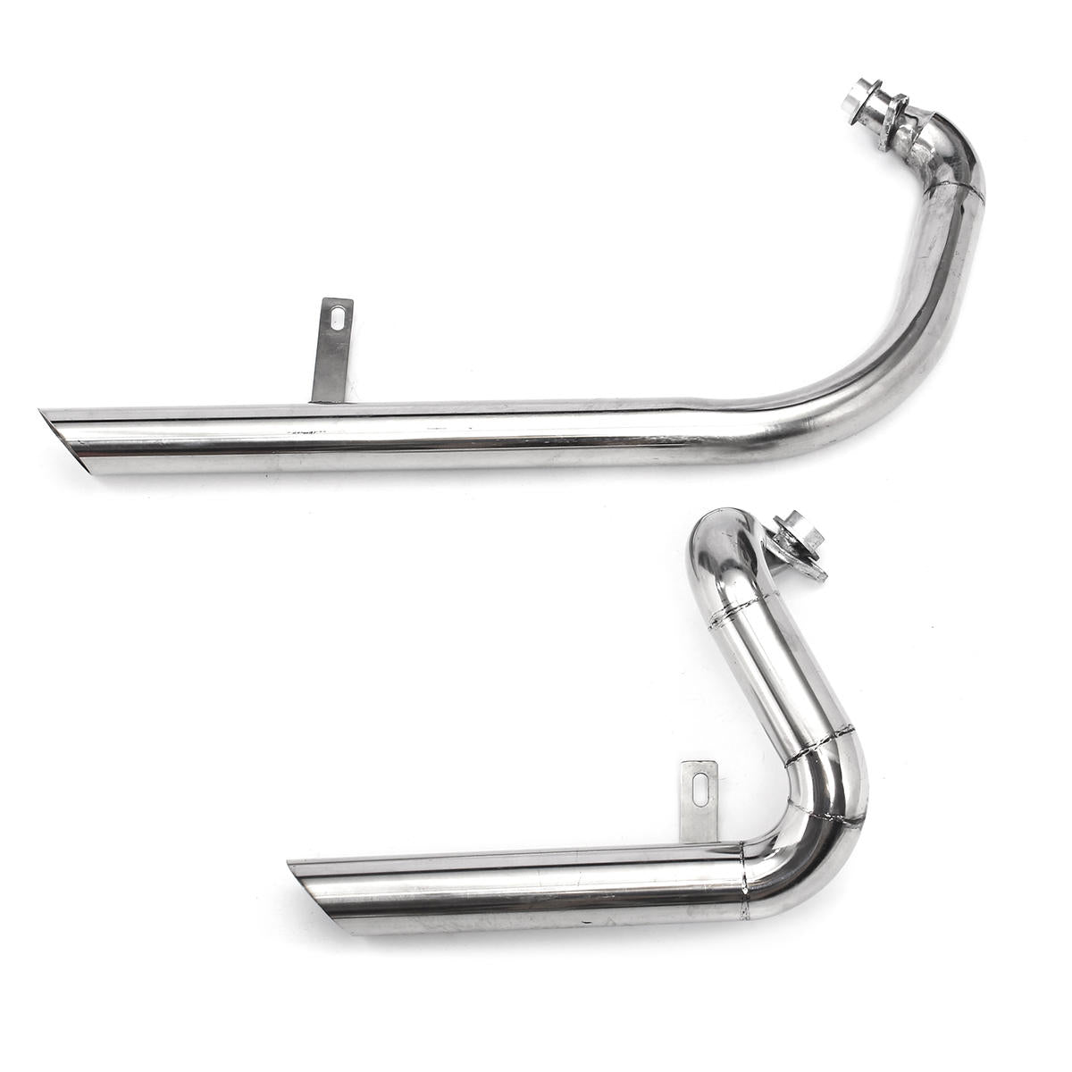 Exhaust Muffler System with Silencer for Yamaha Virago V Star XV125 - Cut Pipes Included