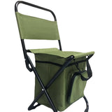 Portable Folding Camping Cooler Chair - Picnic, Fishing, Beach, Hiking, Backpack, Ultralight Seat & Table Stools