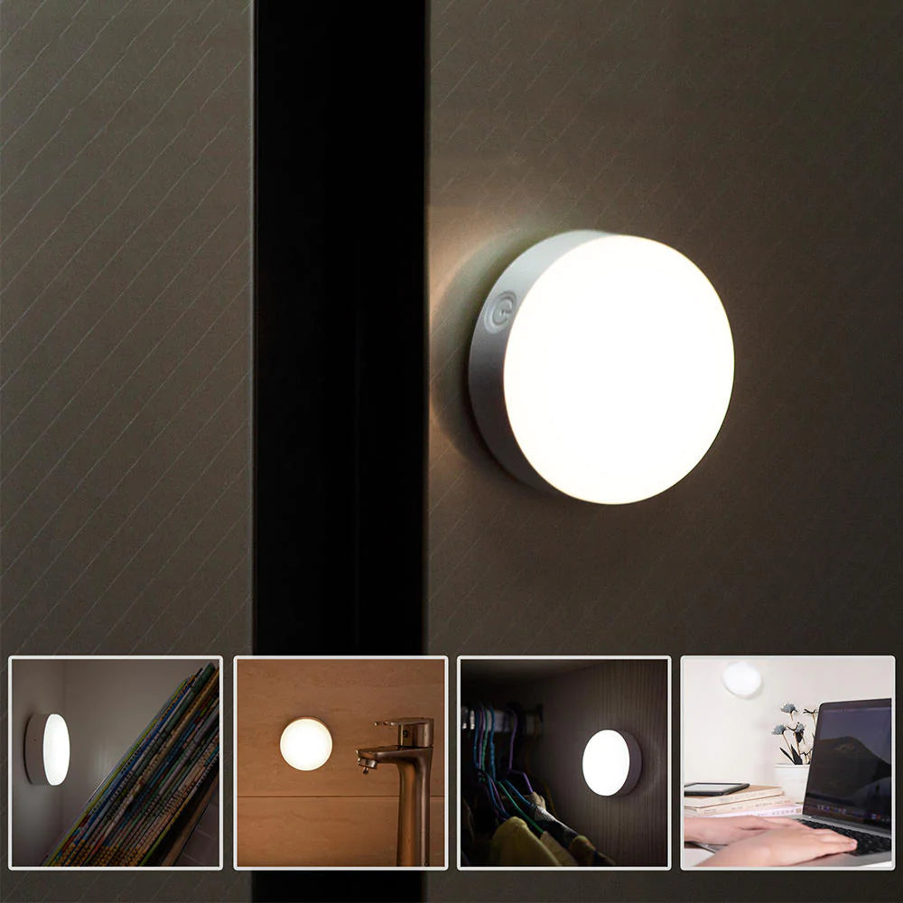 Wireless Charging LED Night Light - Portable Bedside Lamp for Baby/Kids, 2700K/5000K Color Options