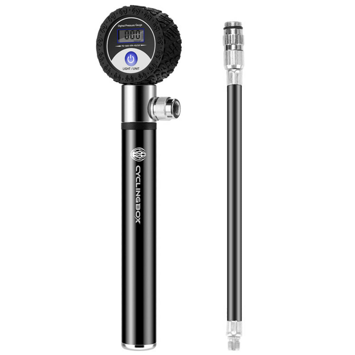 Portable 150PSI Tire Pump, 2600mAh Electric Inflator with Pressure Detection for Bike, Motorcycle, Car, and Football