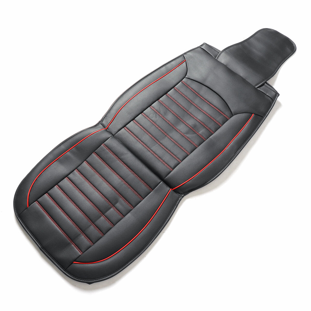 Universal PU Leather Car Seat Cover - Waterproof, Breathable, 1 Pack, Black, Fits Most Cars