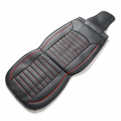 Universal PU Leather Car Seat Cover - Waterproof, Breathable, 1 Pack, Black, Fits Most Cars