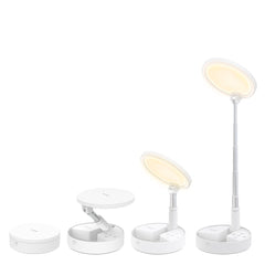 Folding Desk Lamp with Adjustable Angle, Foldable Storage, 3600mAh Battery, 5 Brightness Levels, 3000-5000K Color Temp