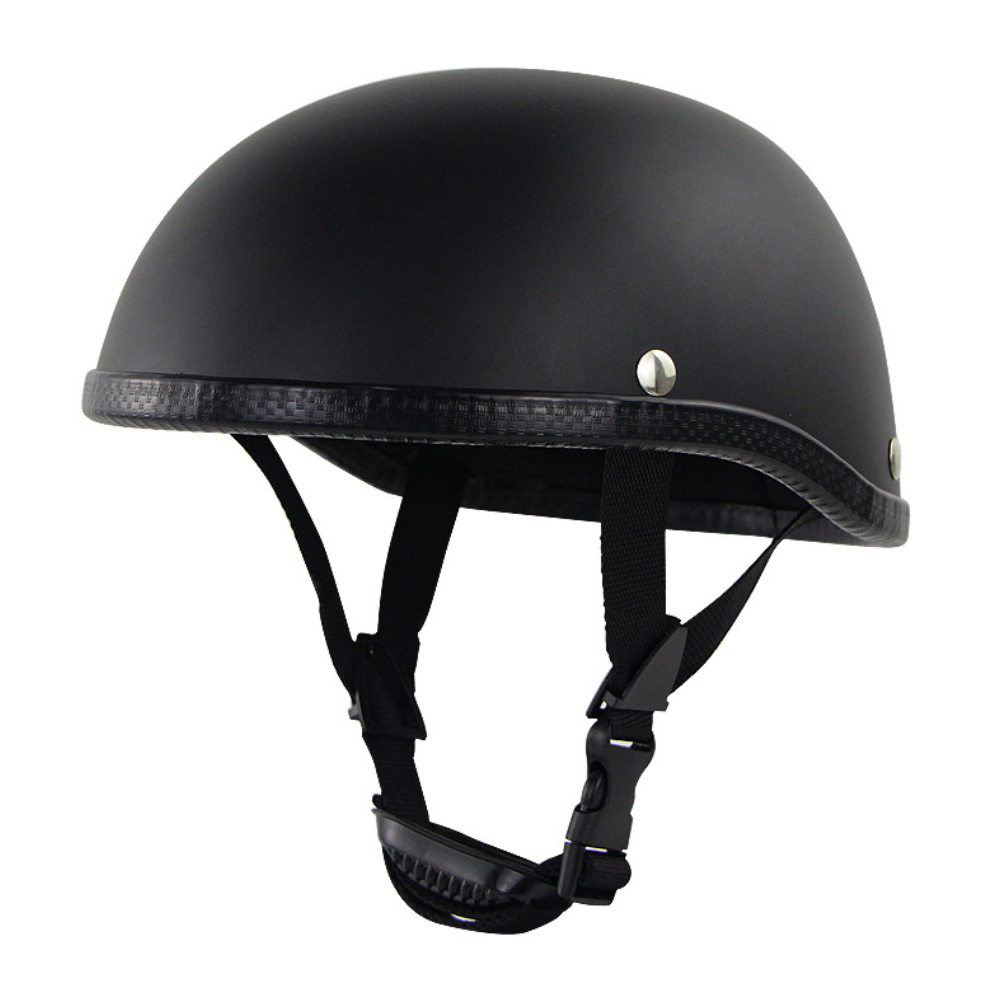 Retro Safety Half Face Helmet - Adjustable, Anti-UV, Sun Protection for Bicycle, Motorcycle, Scooter