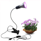 7W LED Grow Light with Desk Clip, 360 Degree Gooseneck for Indoor Plants, Greenhouse Vegetables