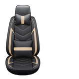 Breathable PU Leather Car Seat Protector - Full Front & Rear Universal Seat Cover