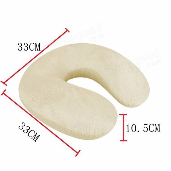 Memory Foam U-Shape Car Pillow for Cervical Neck Support and Nursing Care