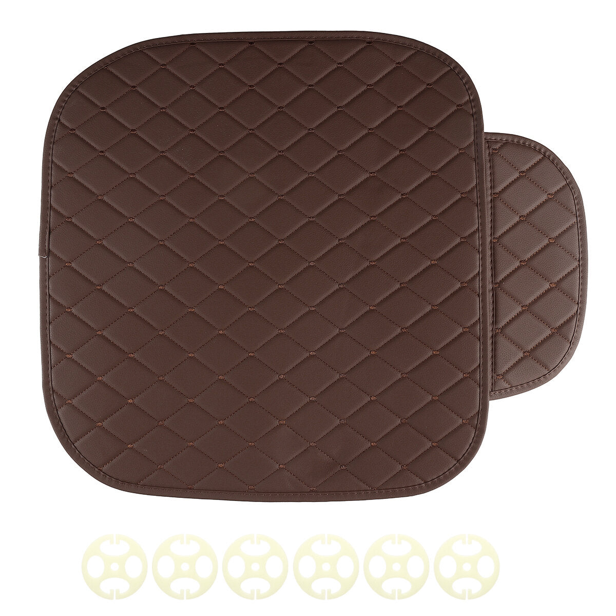 Universal PU Leather Car Seat Cushion Cover - Breathable, Protective, and Comfortable