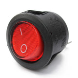 19mm Metal Self-locking 12V LED Push Button Switch, 5-Pin ON-OFF, Waterproof with Wire