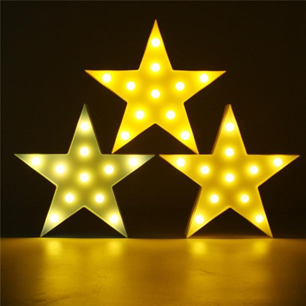 Cute LED Star Night Light for Baby Kids Bedroom Home Decor