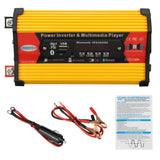 300W Car Inverter Power Supply 12V to 220V/110V DC, Modified Sine Wave, MP3 Music Radio, Bluetooth Function