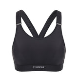 Adjustable Strap Wirefree Sports Bras for Women - High Impact, Plus Size, Full Coverage, Padded X-Back Fitness Gym Bras