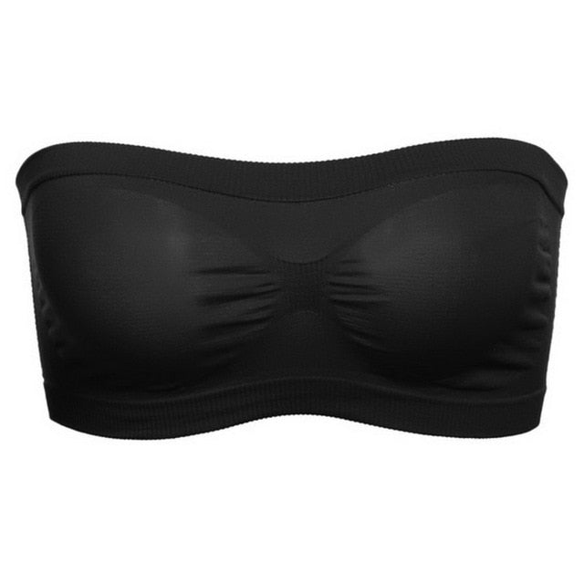 Sexy Ladies Strapless Mesh Bralette Crop Tops - Breathable and Comfortable