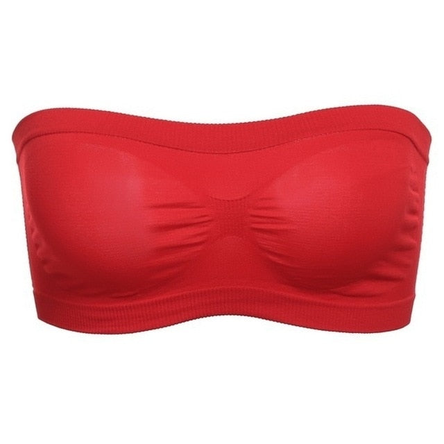 Sexy Ladies Strapless Mesh Bralette Crop Tops - Breathable and Comfortable