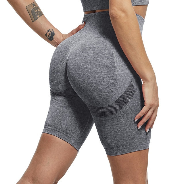 Sexy Frauen Bubble Butt Push Up Hohe Taille Nahtlose Fitness Leggings