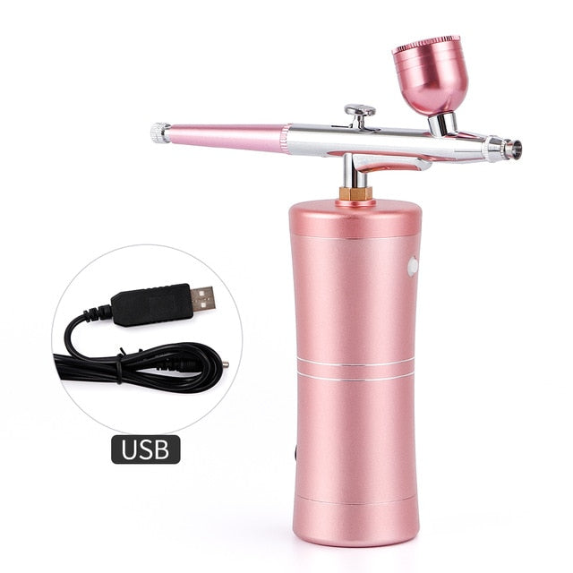 Portable Dual Action 0.4mm Nozzle Airbrush Kit for Nail Art, Tattoo, Cake Paint Spray Gun