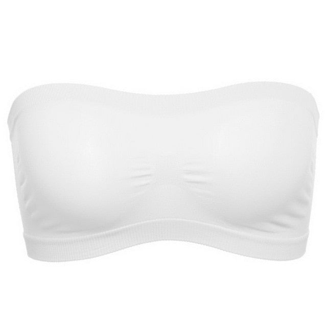 Sexy Ladies Strapless Mesh Bralette Crop Tops - Breathable and Comfortable